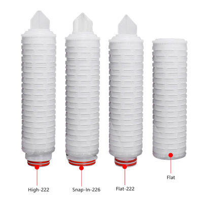 10인치 0.1마이크론 PTFE 플레이트 매브란 물 필터 카트리지는 생물학적 치료용