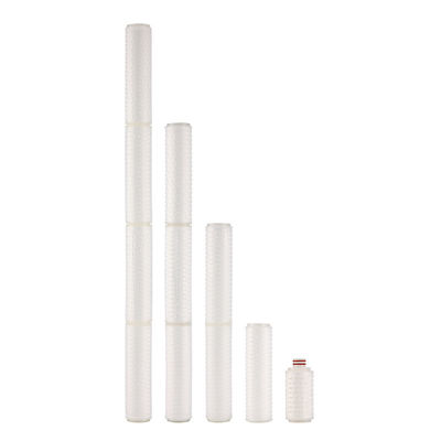 0.22 밀크론 수소공성 PTFE 막 필터 카트리지는 강한 촉매성 액체