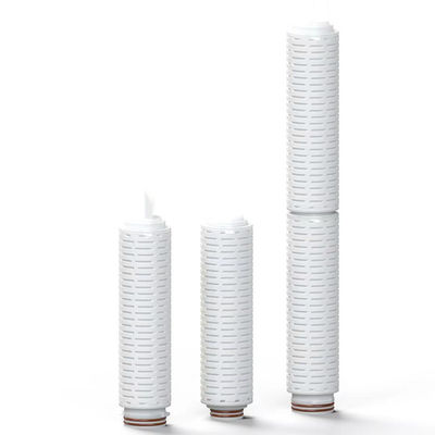 0.22 밀크론 수소공성 PTFE 막 필터 카트리지는 강한 촉매성 액체