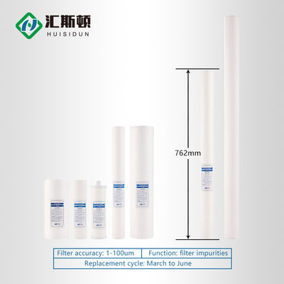 10 인치 Pp 목화 녹기 불린 필터 카트리지는 25 * 6.2cm 역오스모시 시스템용 크기