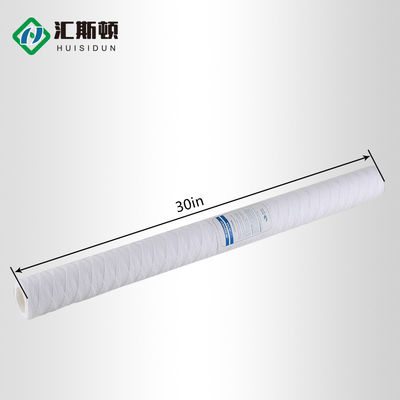 30*2.5PP 필터 하우징 5 미크론 상처 물 필터 카트리지는 내구성 물질
