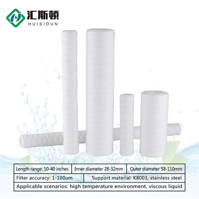 10*4.5 PP 상처 카트리지 물 필터 정화기 필터 카트리지 150 OEM 교체