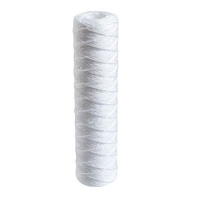 1-10um 끝 222 226 평면 pp 가닥 끈 / 나선 상처 필터 카트리지는 가정용 0.3 kg