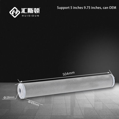 20 인치 CTO 탄소 필터 카트리지를 위한 탄소 공기 필터 백색과 파란색