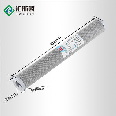 환경 친화적 인 10 인치 Sinter CTO 필터 튜브 교체 탄소 필터 카트리지는 재충전 가능한 물 필터