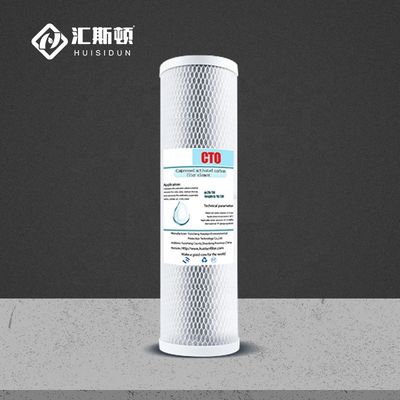전기 전원 10 * 2.5 인치 CTO 코코넛 탄소 활성 탄소 블록 물 필터