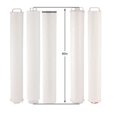 0.2 Um PTFE 열 결합 PP 큰 흐름 접는 물 필터 카트리지